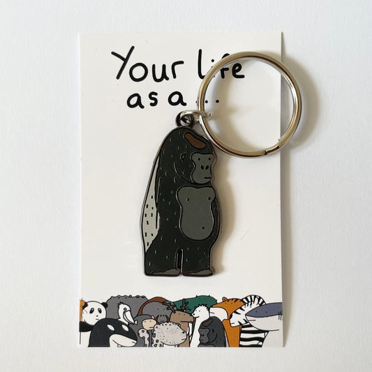 Your Life as a Gorilla Keyring