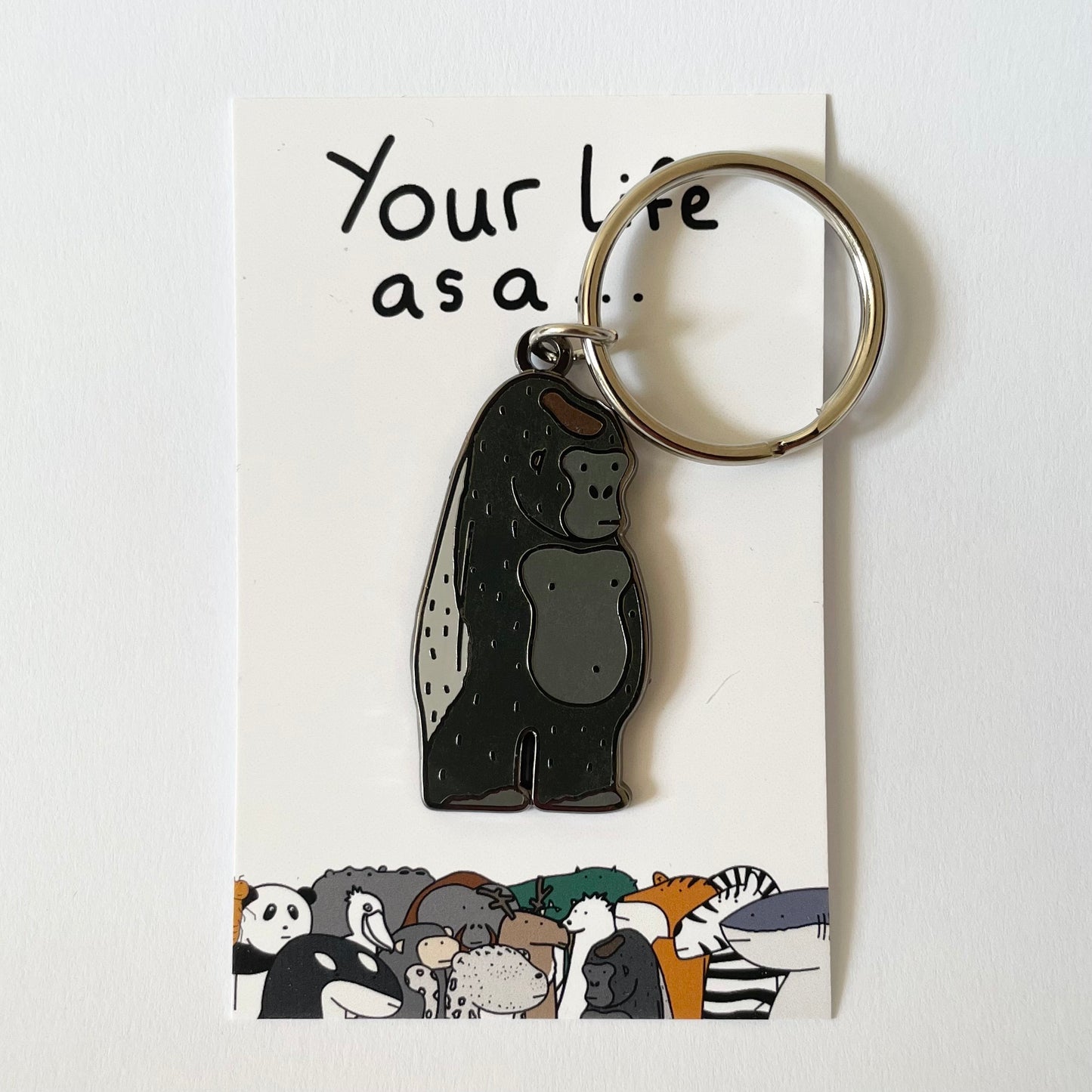 Your Life as a Gorilla Keyring